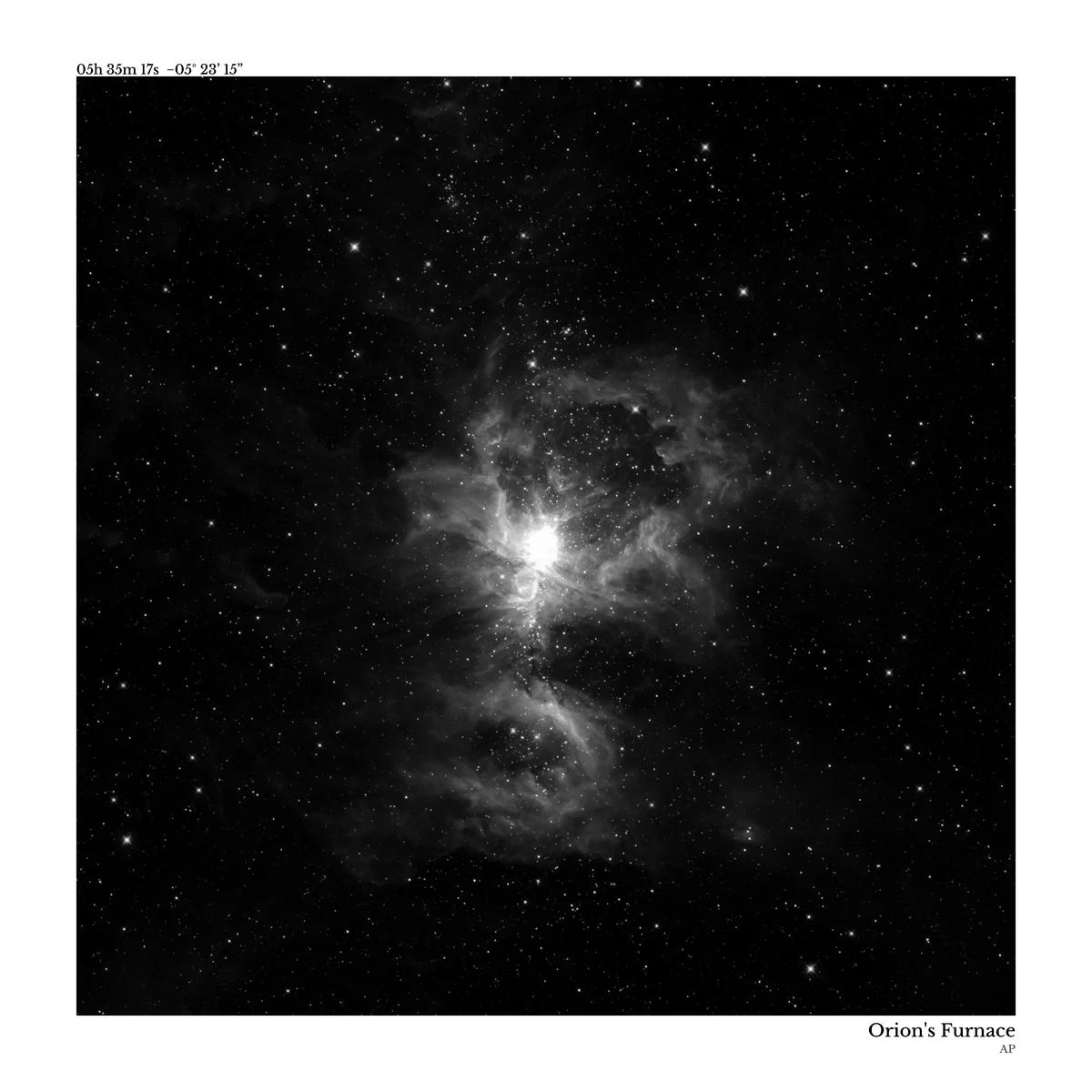 Orion's Furnace — The Orion Nebula — rendered from NASA WISE infrared data