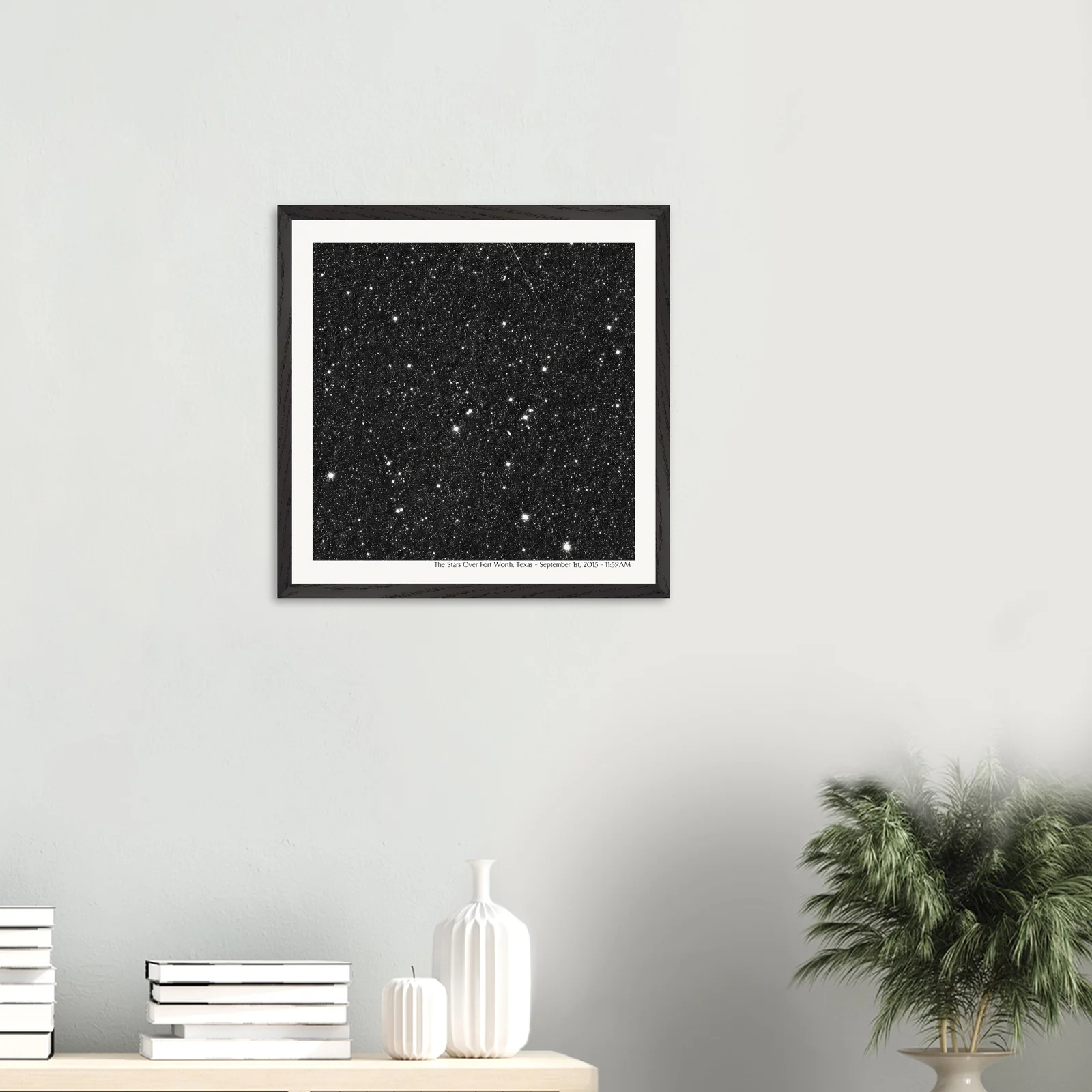 20x20" star print displayed in a modern living room